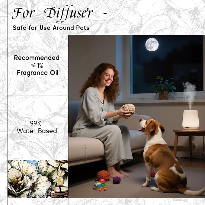 HIQILI Gardenia Fragrance Oil, DIY Women Perfume & Body Spray - 1 Fl Oz | Add to Essential Oil Diffuser, DIY Candle & Soap, Long-Lasting Floral Scent, Pet Safe, Graduated Dropper Included