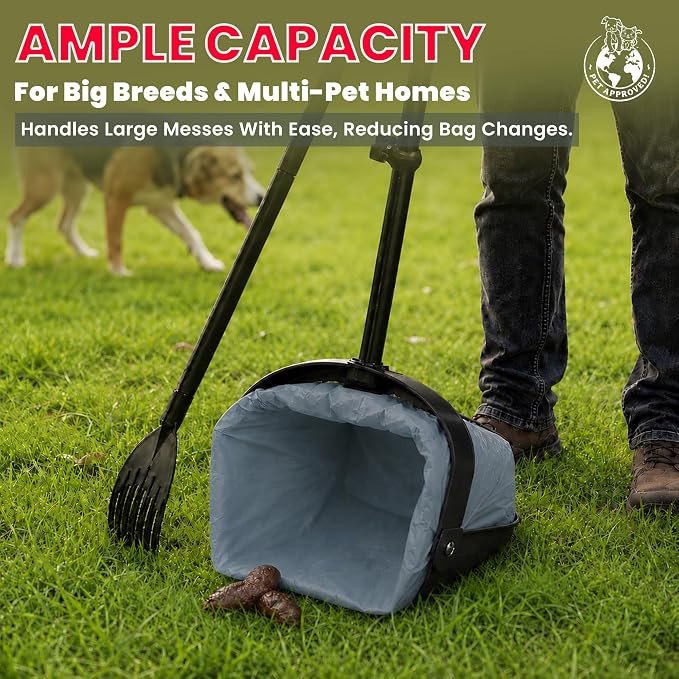 HEAVY Dootie Bags with EZ Tie Handles. Clean and Convenient for Pet Dog Poop, Cat Litter. Multi-Use. Great for Swivel Bin and Gogo Stik Scoopers. Made with Cornstarch. Strong, Leakproof and Very Large