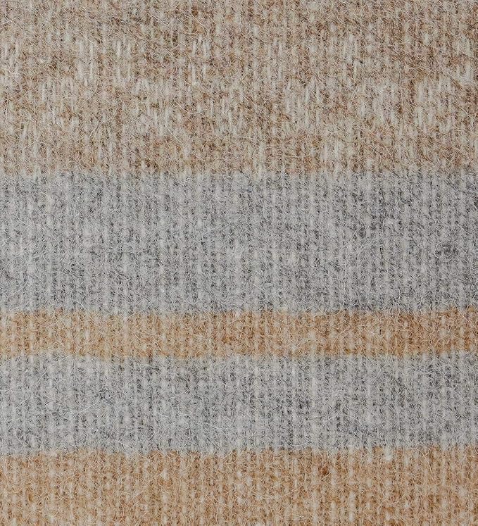 Alpaca Wool Blanket Throw Cherokee Design for Bed Couch Sofa Soft Warm Peruvian Alpaca Wool Blankets 72" x 60" (Combination 22 (Ivory/Soft Gray/Beige/Tan))