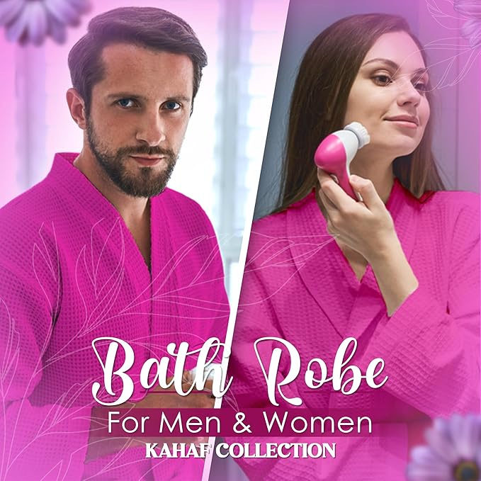 Waffle Knit Lightweight Kimono Spa & Bath Robes for Women and Men - Quick Dry - Soft