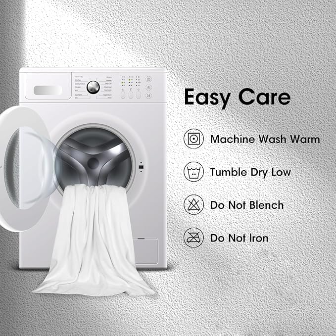 JML Microfiber Bath Towels Set of 2, 30" x 60", Large Bathroom Towel Oversized, Soft, Super Absorbent Fast Drying for Shower Sauna Swimming Hair Wrap, Beach, Sport, Fitness, Yoga (White)