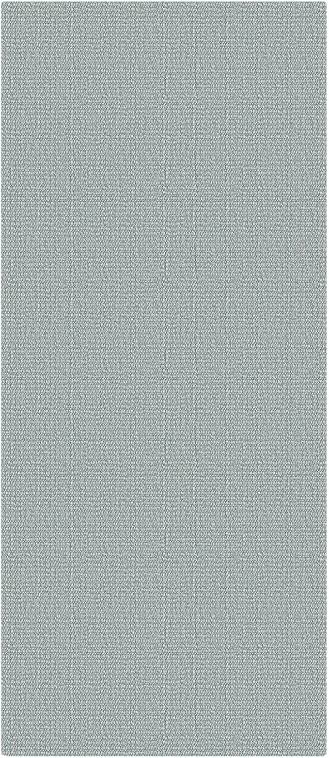 EARTHALL Washable Runner Rug 3x7 Ft Non Slip Runners for Hallways Wide Cotton Rubber Backed Kitchen Runner Braided Indoor Floor Carpet Runners for Entryway, Hallway, Kitchen, Bedroom, Turquoise/Gray