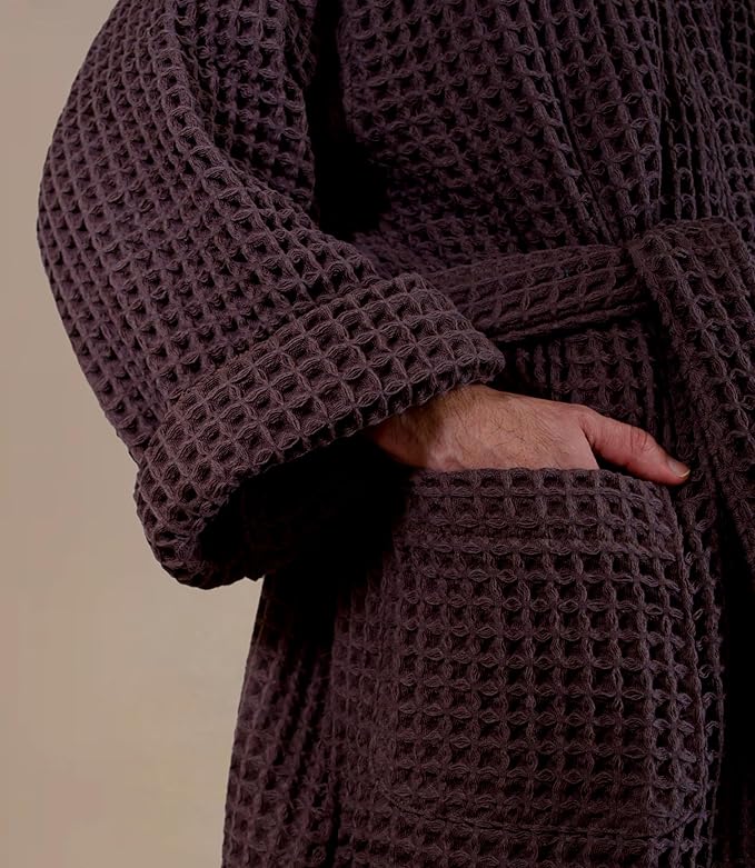 Luxury Organic Japanese Cotton Hotel & Spa Waffle Bathrobe for Men and Women (Hooded/Kimono)
