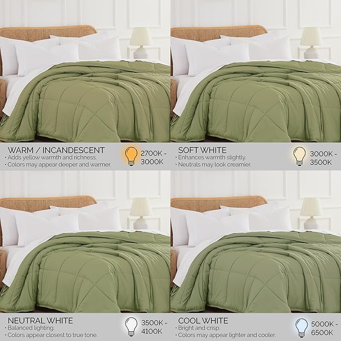 Southshore Fine Living, Inc. Oversized King Comforter, King Size Duvet Insert, Down Alternative Comforter, Bedding Set to Match Home Décor, Sage Green