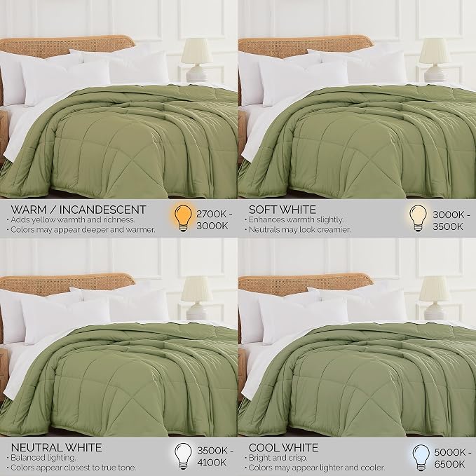 Southshore Fine Living, Inc. Comforter Queen Size, Full Bedding Comforters, Down-Alternative Sage Green Comforter Queen Size, Soft Fluffy Oversized Bedding, Machine Washable, Sage Green Comforters