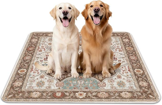 INVENHO 2PACK Washable Pee Pads for Dogs, Reusable Dog Pads Upgrade Non-Slip Dog Pee Pads Heavy Absorbency Puppy Pee Pads Quick Dry Whelping Pads/Waterproof Puppy Training Pad