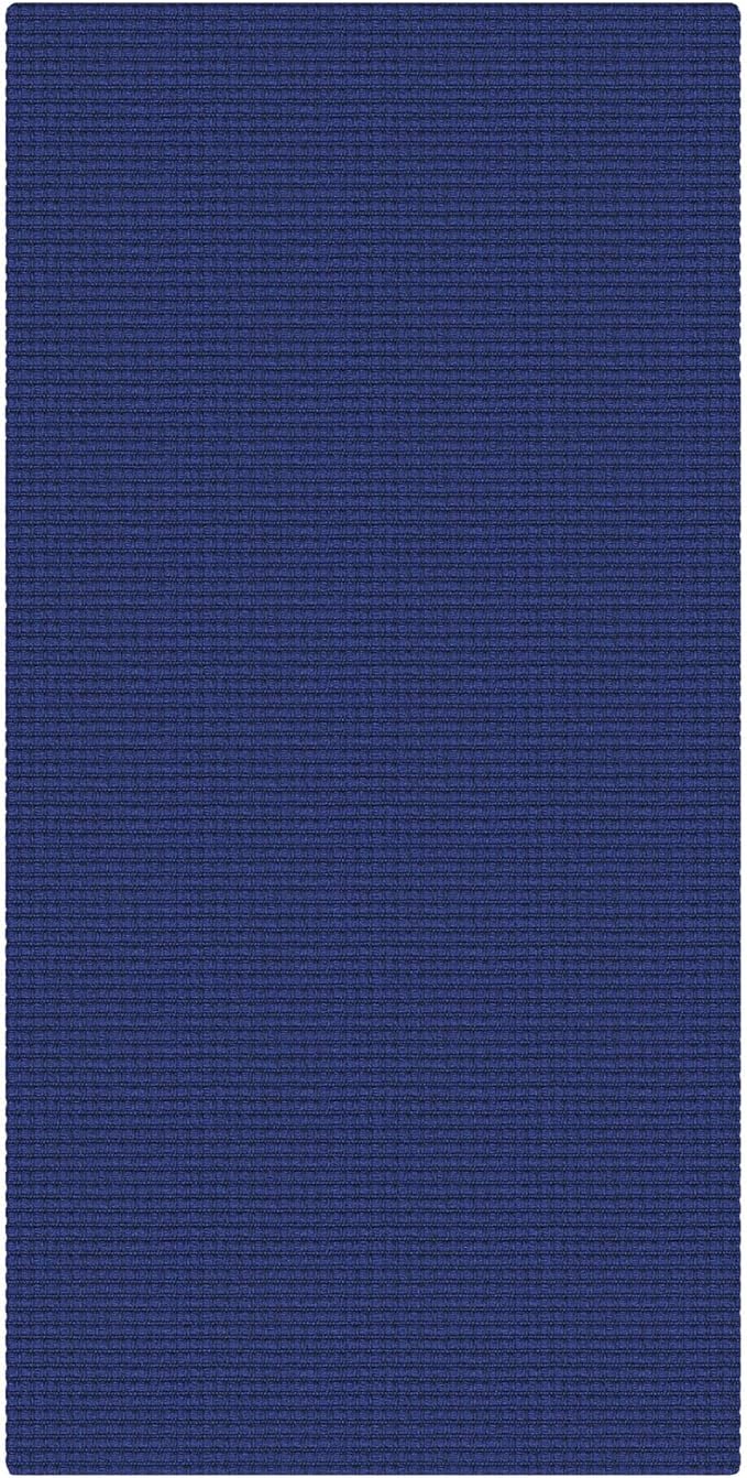 EARTHALL Woven Runner Rug 2x4 Ft Washable Runners for Hallways Cotton Non Slip Eentryway Runner Braided Indoor Floor Carpet for Kitchen, Hallway, Kitchen, Doormat, Royal Blue/Navy