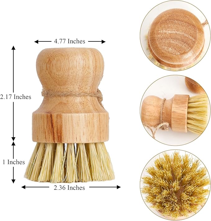Diahom Soap Dispenser and Bamboo Dish Brush