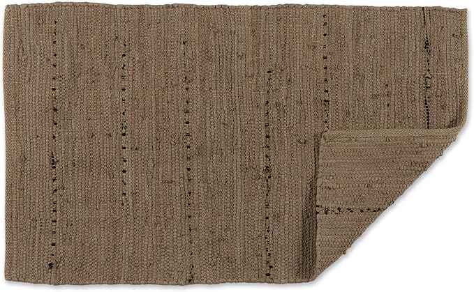 DII Chindi Home Collection Handwoven Multicolor Area Rag Rug, 20x31.5, Stone