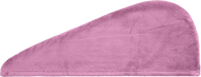 Microfiber Hair Towel Wrap, Hair Turban Towel Super Absorbent Twist Turban Dry Hair Caps with Buttons Bath Loop Fasten Salon Dry Hair Hat