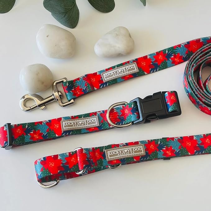Lucky Love Dog - Adjustable Dog Collar with Easy Click Noel for Small Ones, Durable, & Comfortable for Male & Female Dogs, Pet Collar for Puppies & Adult Dogs - Noel, XS