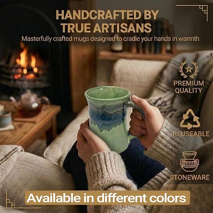 Clay in Motion Large Mug (Misty Green)