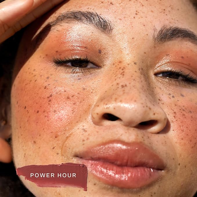 Tower 28 BeachPlease Cream Blush + Tinted Lip Balm - Multi-Use Lip Tint + Dewy Blush for Cheeks With Aloe Vera + Green Tea - Vegan, Non-Comedogenic Makeup for Sensitive Skin - Power Hour (0.16 oz)