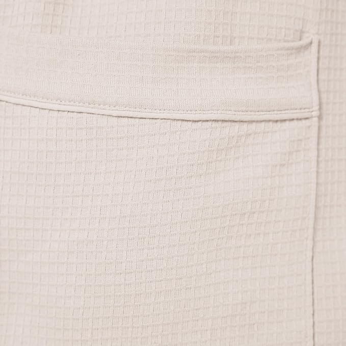 Amazon Essentials Women's Lightweight Cotton Waffle Mid-Length Bathrobe (Available in Plus Size)