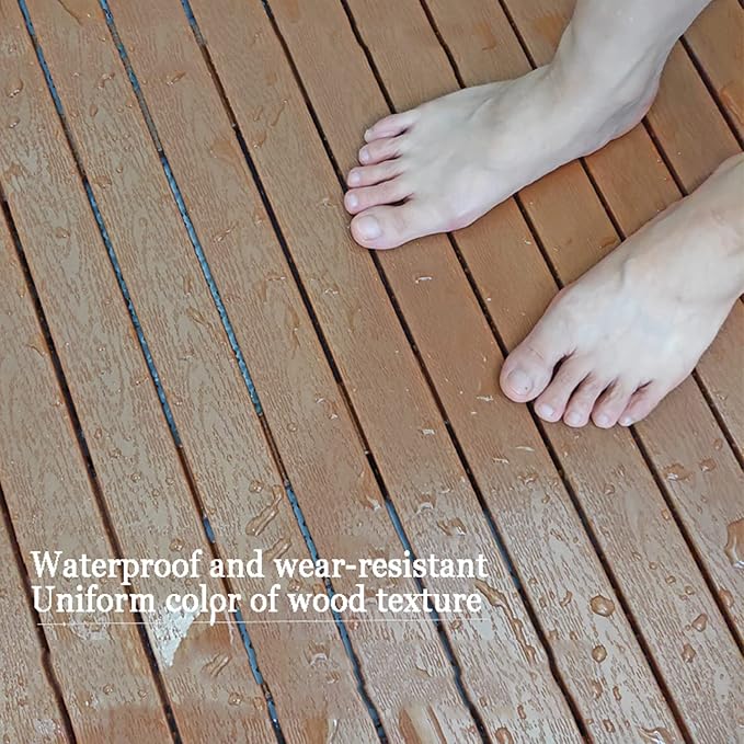Non-Slip Bathroom Board,Wood Bath Mat for Bathroom and Doorstep,Modern Farmhouse Bathmat Decor,Bamboo Bathroom Accessories,Natural Environmental Friendly,Customizable,60x70cm/24x28in
