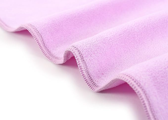 Microfiber Hair Towel Anti Frizz Hair Wrap Super Absorbent Curly Hair Drying Towel 23.6''x47'' Large Multifunction Towel for Bath Spa Makeup, Light Purple
