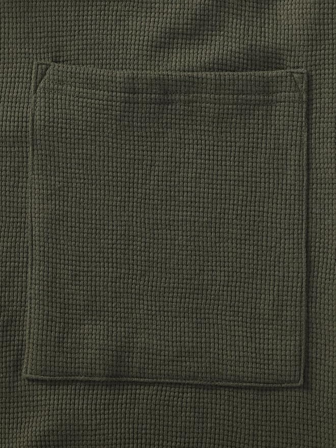 Latuza Men's Waffle Knit Hooded Robe Lightweight Bathrobe
