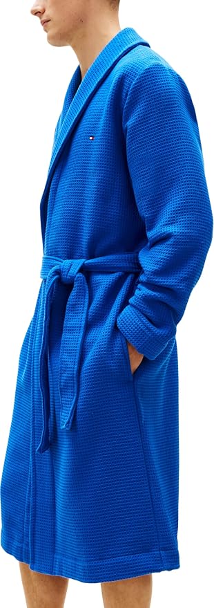 Tommy Hilfiger Um0um03524 Men's Waffle Bathrobe