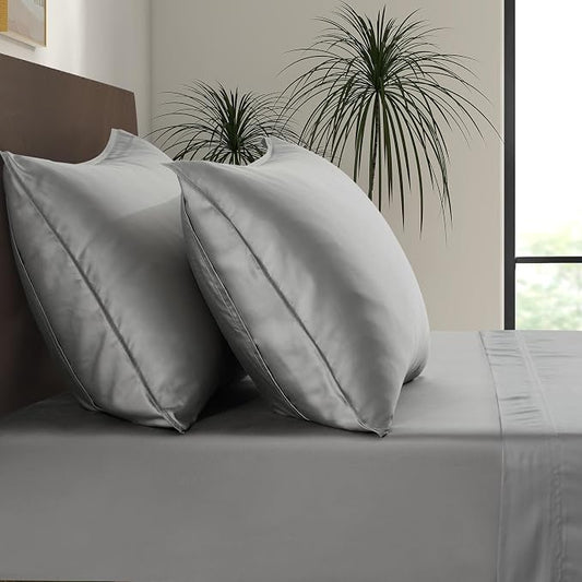 King Envelope Pillowcase Set | 100% Viscose | Organically Grown | Ultra Soft | Cooling | 2pcs [Slate]