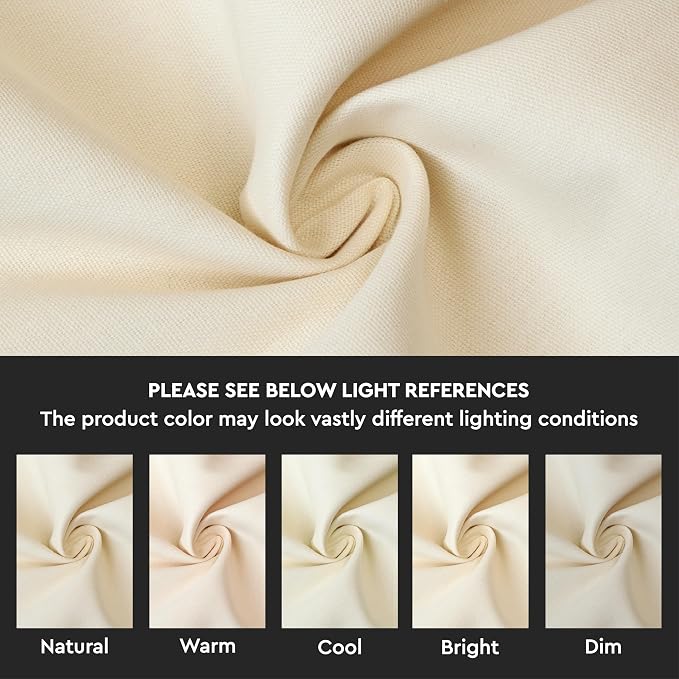 Encasa XO Throw Pillow Covers 22x22 in Set of 2 Natural | No Inserts | Cotton Pillow Covers for Living Room, Bed, Sofa, Couch | Decorative Cushion Covers with Improved Zipper