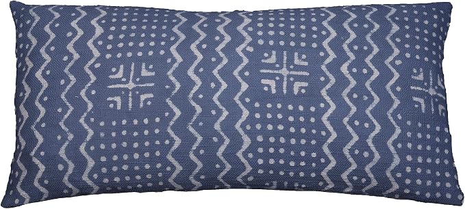 Trade Star Boho Spring Breathable Cushion Case Handloomed Farmhouse Pillow Case 100% Cotton Lumbar Pillow Cover Indian Modern Summer Cooling Lumbar Pillow Cover (Dark Grey ALMA 12X24 INCHES)