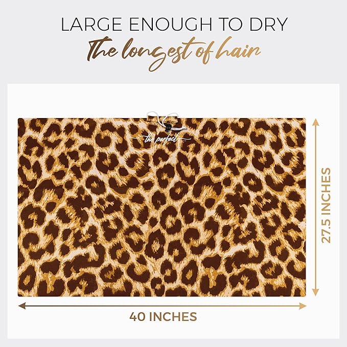 Microfiber Hair Towel Wrap for Women – Large Fast Drying Hair Towel with Patented Clip – Anti-Frizz, Super Absorbent, Silky Smooth Microfiber – Plopping Hair Wrap for Curly, Wavy & Straight Hair