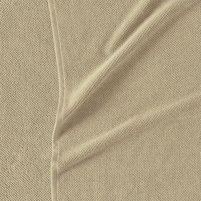 Organic Cotton Textured Towels - Light Taupe - 2 Washcloths