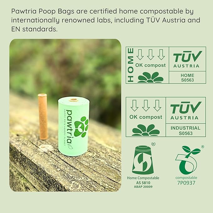 Pawtria Walk Duo Set: Dog Poop Bags (120) + Premium BPA Free Silicone Treat Case (3.25"H X 2.75"L), BPA-Free, Leak-Proof, Light, Durable, Supports Rescue Dogs (Treat Case + 120 Poo Bags)