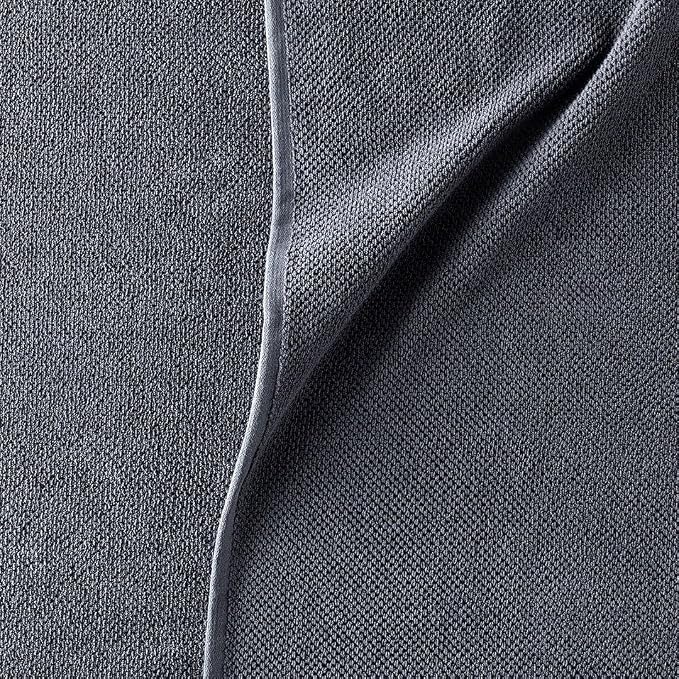 Organic Cotton Textured Towels - Charcoal - 2 Bath Towels