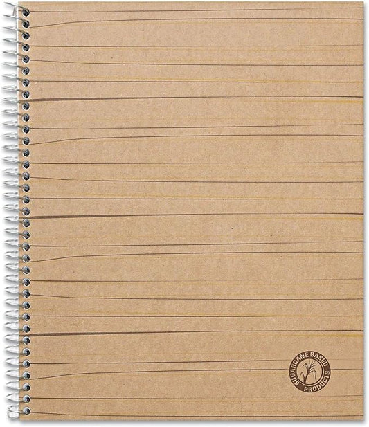 Universal One Sugarcane Based Notebook, College Rule, 11 x 8-1/2, White, 100 Sheets (66208)