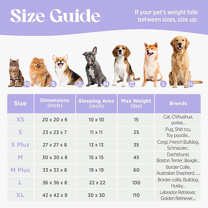 LE SURE Shown on TV Donut Dog Beds for Small Dogs - Calming Cat Sofa as Bed Gift for Indoor Cats with Washable Cover, Round Home Decor Cute Pet Beds with Jacquard Shaggy Plush, 23 Inch, Flower Checks