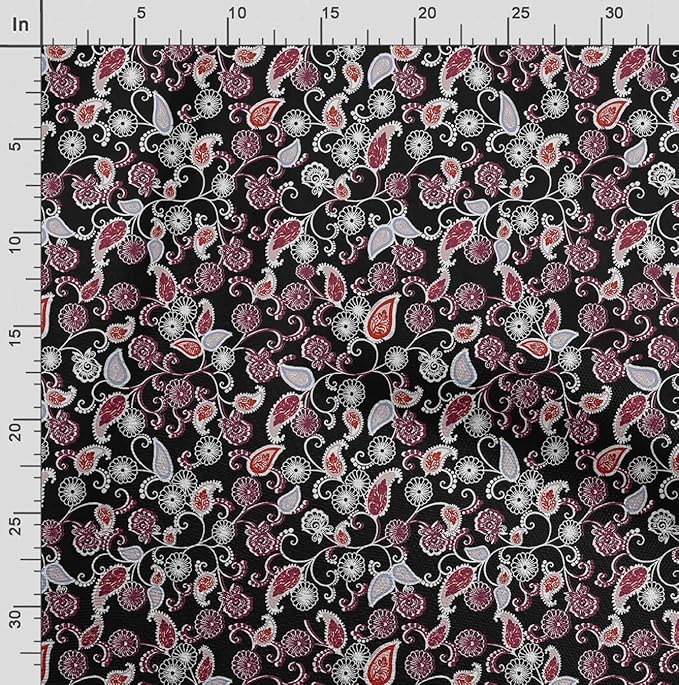 Soimoi Heavyweight Cotton Canvas Fabric Material - 56 Inch Wide, Black - Asian Print, Ideal for Making Durable Tote Bags, Backpacks, Jackets, Upholstery, Cushions, Outdoor Furniture Covers, 1 Yard