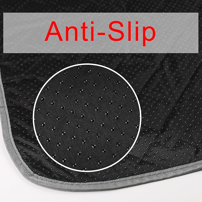 JERIA 2 Pack 72"x 72" Waterproof Non Slip Wee pad，Reusable Washable Pee Pads for Dogs，Absorbent and Leakproof Training Mats for Potty, Bed, Sofa, Potty Training