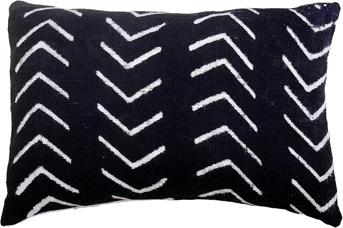 Trade Star Handloomed Pillow Cases 100% Cotton Throw Pillow Covers Black Cushion Cover Handmade Luxurious Small Decorative Boho Accent Pillow Cover for Home Decor