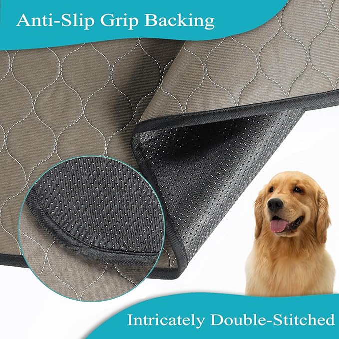 Bunlitent Washable Pee Pads for Dogs 36" x 41", 5 Pack, Reusable Puppy Pads, Dog Training Pads with Quick Dry, Large Anti-Slip Whelping Pad for Pet, Playpen, Incontinence, Housebreaking