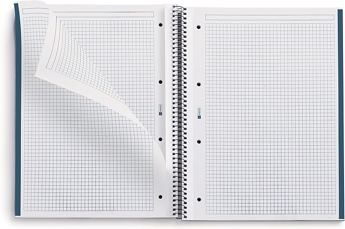 Miquelrius - Recycled Notebook A4-80 Sheets 80 g - Stripes 7 mm - 1 Color Strip - Recycled Cardboard Lid - Eco Marine Color