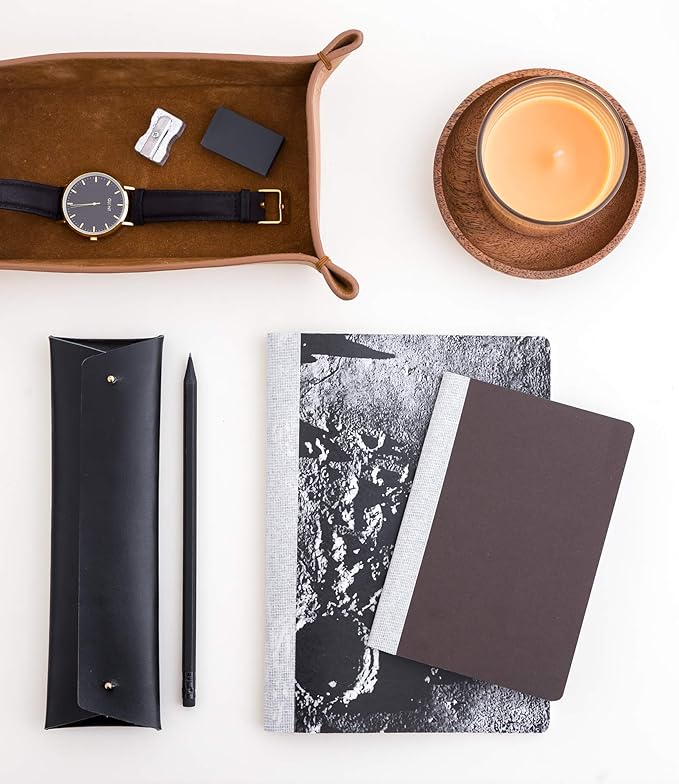 Miquel Rius Cute Recycled Notebook with Staple and Fabric Spine - Size mm, 56 Plain pages 80 g/m2 104 x 150 mm Moon
