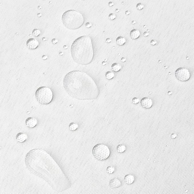 River Dream Fabric Snap-in Shower Curtain Liner Replacement: Removable to Attach, White, 70x54