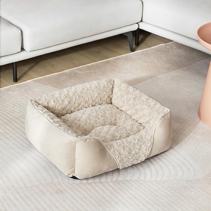 INVENHO XX-Large Dog Bed Rectangle Washable Orthopedic Soft Calming Sleeping Durable Pet Cuddler with Anti-Slip Bottom