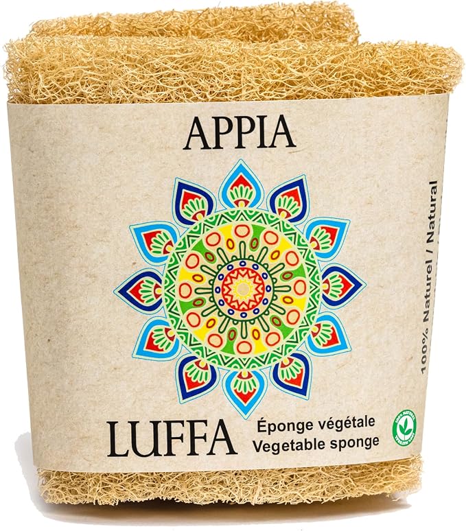 Premium Organic Egyptian Whole Loofah Sponge| Bath & Shower | Body Scrubber | Eco Friendly 100% Natural & Biodegradable | Daily Skin Cleansing Care for Women and Men– 50-60 cm