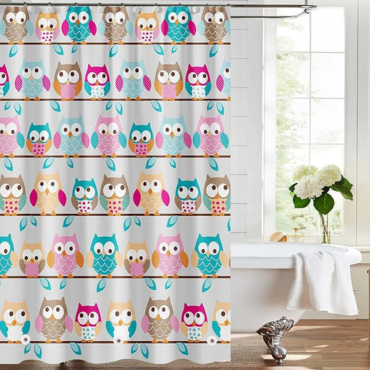 TIKABC Shower Curtain Liner, 4G PEVA Shower Liner, Plastic Waterproof Shower Curtains, 72x72 inch with Grommet Holes 3 Magnetic Weights