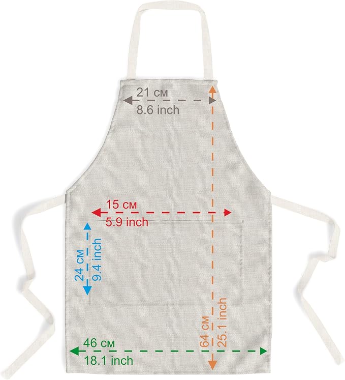 Chefs Aprons | Cooking Baking Grilling for Home Restaurant | Premium Kitchen Aprons with Double Pocket for Men Women