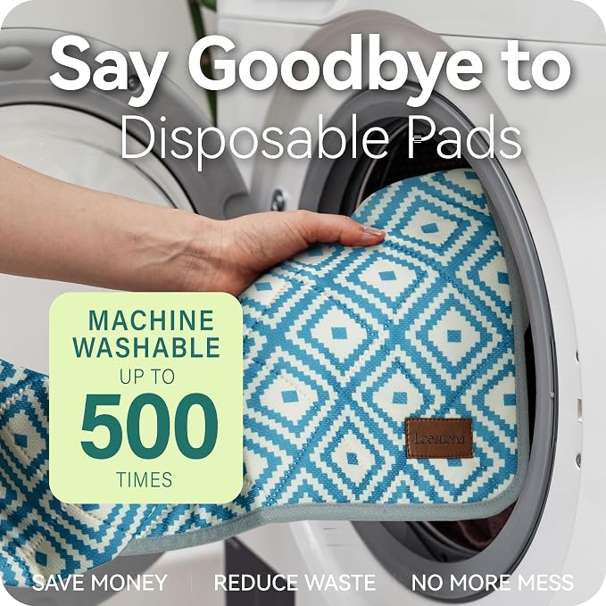 Washable Pee Pads for Dogs , 2 Pack Ultra-Absorbent Reusable Puppy Pads with Waterproof & Non-Slip Backing, Leak-Proof Protection for Dog Training , Crates , Whelping & Playpens ( 31"x36" )