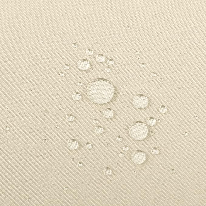 ALYVIA SPRING Waterproof Fabric Shower Curtain Liner - Soft & Light-Weight Cloth Shower Liner, 3 Bottom Magnets, Hotel Quality & Machine Washable - Standard Size 72x72, White and Cream