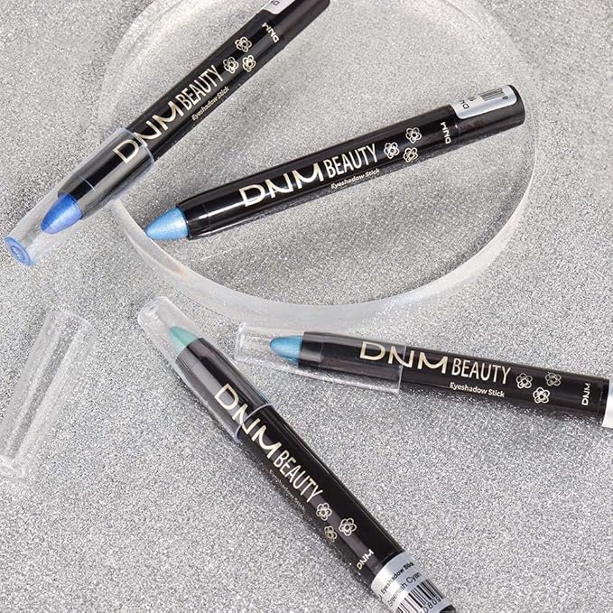 evpct Greenish Cyan Shimmer Cream Eye Shadow Brightener Sticks Set for Eyes, Cyan Shimmery Matte Pencil Eye shadow Applicator Stick Pen Palette Makeup Waterproof sombras en crema para ojos 12#