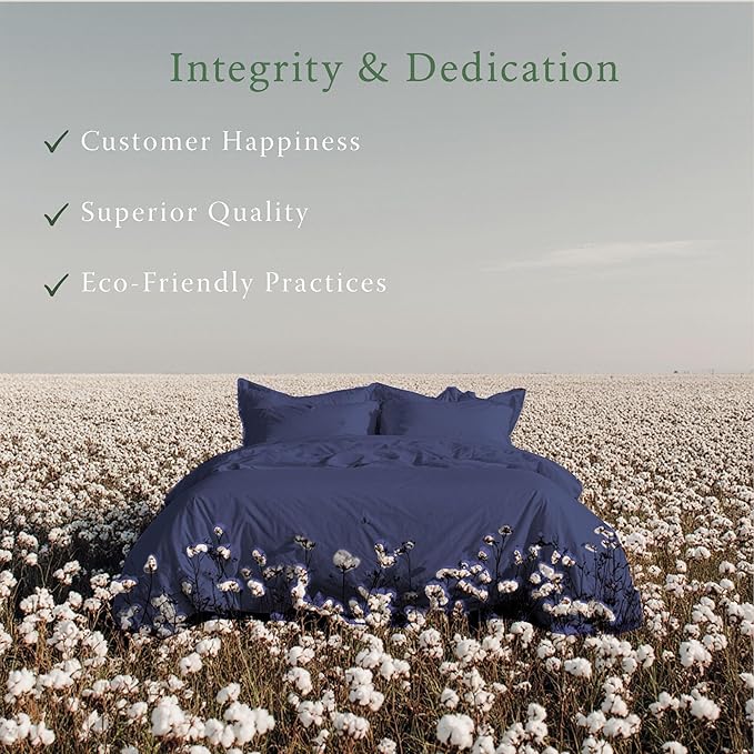 Threadmill Luxury Organic Cotton Sheets - Certified by GOTS - King, 4 Piece, Folkstone Blue - Breathable - Premium Sheet Set - Smooth and Cool Bedding with Perfect Elastic Deep Pocket Fit