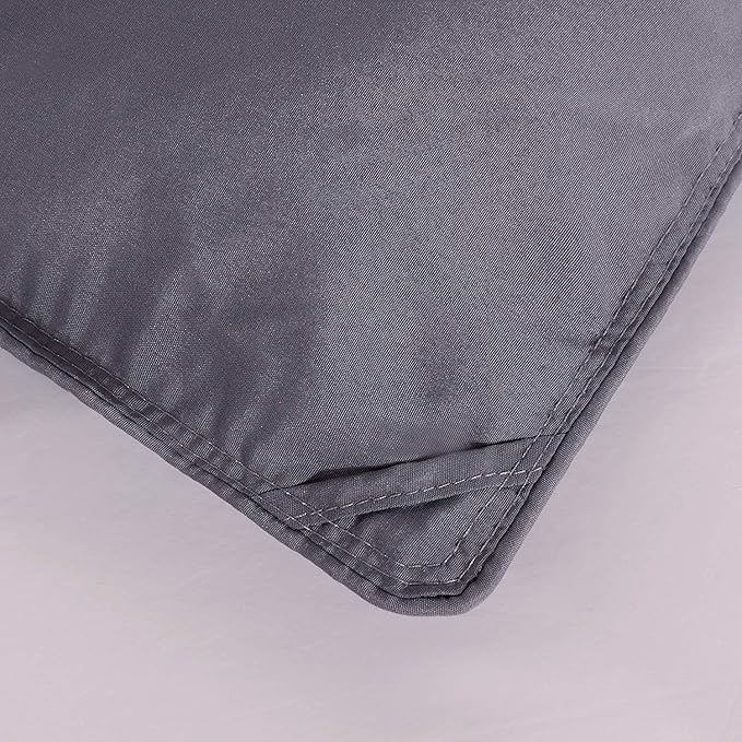 Royal Hotel Bedding Plush Down Alternative Comforter Queen - Gray Duvet Insert with Corner Tabs - All-Season Hypoallergenic Comforter Reversible - 100% Plush Down Alternative Fill - Queen, Gray