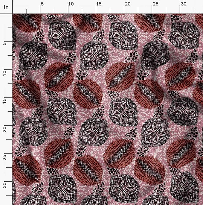 Soimoi Tribal Print - Pink, Moss Georgette Fabric Material - 42 Inch Wide, 1 Yard, Unstitched Versatile Fabric for Dresses, Skirts, Blouses, Drapery Projects