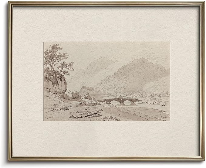 Vodefoad Vintage Tree Sketch Wall Art Minimalist Sketch Drawing Retro Square Vintage Tree Sketch Nature Drawing Print Sage Green Wall Art Farmhouse Decor - 8x10Inch Unframe