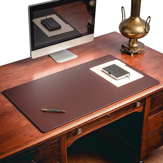 Dacasso Leather Desk Pad Without Side Rails